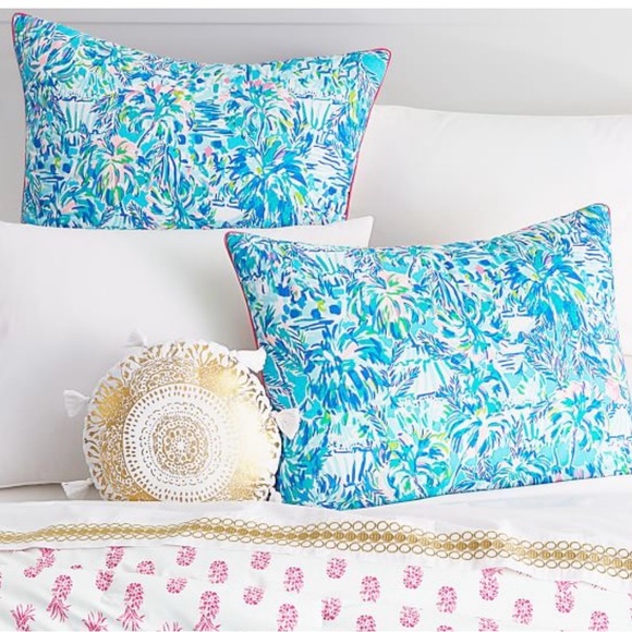 Lilly Pulitzer for Pottery Barn Teen - White - King - Embellished Sheet Set - Picture 9 of 10